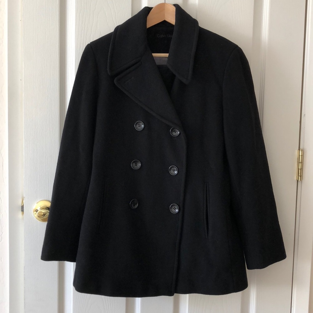 Calvin Klein double breasted pea coat